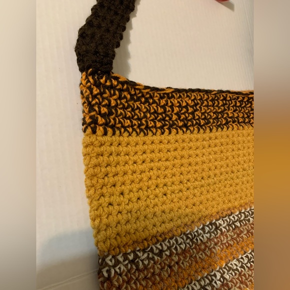 Crossbody Bag Multicolor Handmade Crochet - Picture 10 of 15